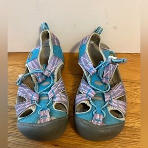 Womens Keen Sandals Nylon Athletic Waterproof Torquoise Purple Size 7